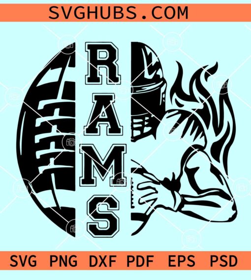 Rams Football SVG, Los Angeles Rams Png, Rams mascot SVG, Rams Logo Svg