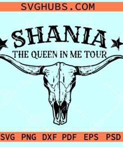 Shania The Queen in me Tour SVG, Shania Twain tour svg