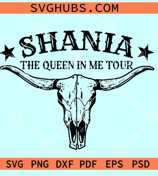 Shania The Queen in me Tour SVG, Shania Twain tour svg