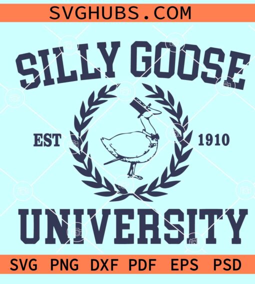 Silly Goose University SVG, silly goose Svg, goose academy svg