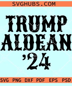 Trump Aldean 2024 svg, Make America a small town again SVG