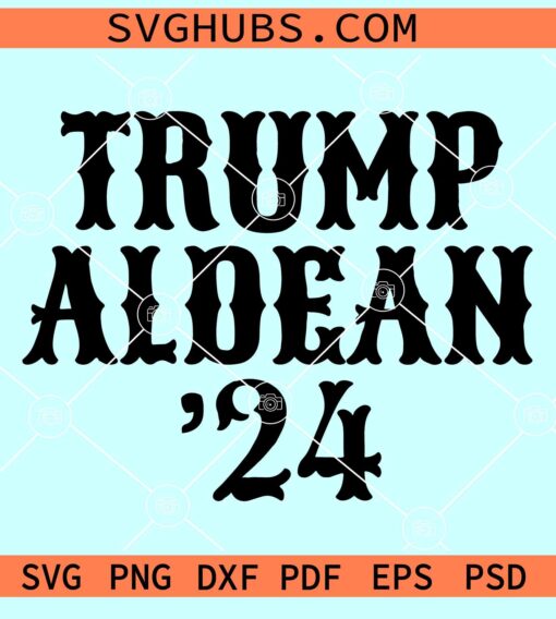 Trump Aldean 2024 svg, Make America a small town again SVG