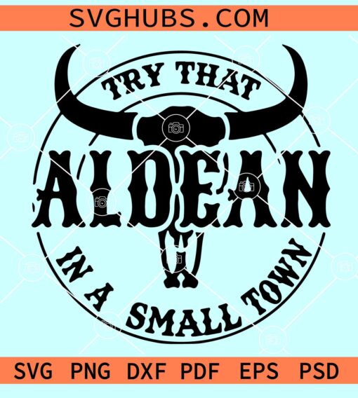 Try That In A Small Town SVG, Jason Aldean SVG, Country music SVG