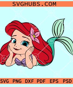 Baby Ariel SVG, Ariel Mermaid Svg, Little Mermaid Svg