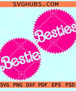 Barbie Besties seal logo SVG, Barbie Besties SVG, Babe Doll SVG, Girly SVG