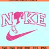 Barbie Nike Logo SVG, Barbie Nike air SVG, Pink Nike SVG