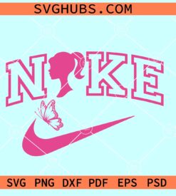 Barbie Nike Logo SVG, Barbie Nike air SVG, Pink Nike SVG