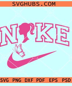 Barbie Nike Logo SVG, Barbie Nike air SVG, Pink Nike SVG