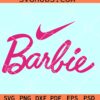 Barbie Nike SVG, Barbie girl Nike logo SVG, Nike Barbie Svg