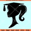 Barbie graduation SVG, Barbie head graduation hat SVG