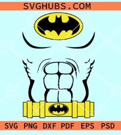 Batman costume SVG, Batman Halloween Costume SVG, Batman Guardian Of Gotham SVG