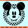 Checkered Mouse SVG, Checkered Mickey Mouse SVG