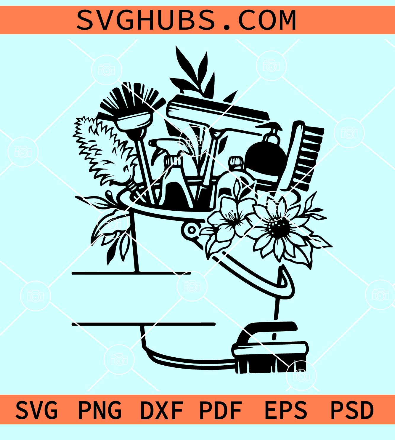 Cleaning Supplies Svg, Janitorial Svg, Cleaning Svg, Cleaning