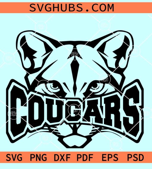 Cougars SVG, Cougars mascot SVG, Cougars pride svg, team spirit svg