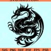 Dragon SVG, dragon tattoo svg, Dragon PNG, tribal svg
