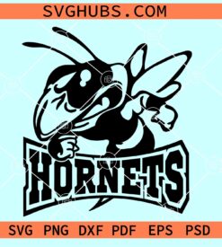 Hornets Mascot SVG, Yellow Jackets svg, Hornets football svg