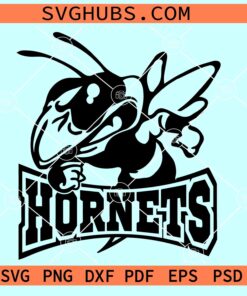 Hornets Mascot SVG, Yellow Jackets svg, Hornets football svg