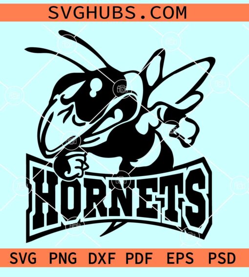 Hornets Mascot SVG, Yellow Jackets svg, Hornets football svg