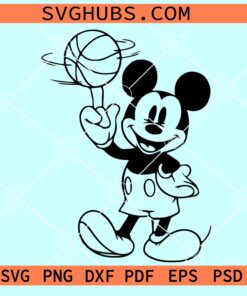 Mickey Basketball SVG, Mickey Plays Basketball Svg, Mickey Mouse Svg