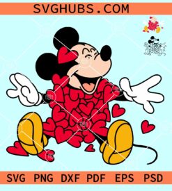 Mickey Valentine Day SVG