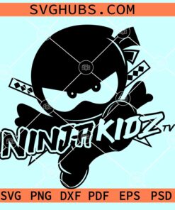 Ninja Kidz Tv Kids SVG, Ninja Kidz SVG, New Ninja Kids Pose SVG