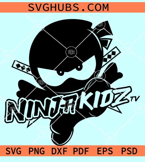 Ninja Kidz Tv Kids SVG, Ninja Kidz SVG, New Ninja Kids Pose SVG