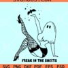 Pin up ghost SVG, Halloween Sexy Ghost SVG, freak in the sheet SVG
