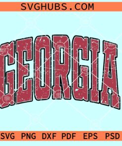 Retro Georgia Varsity font SVG, Georgia SVG, University of Georgia SVG