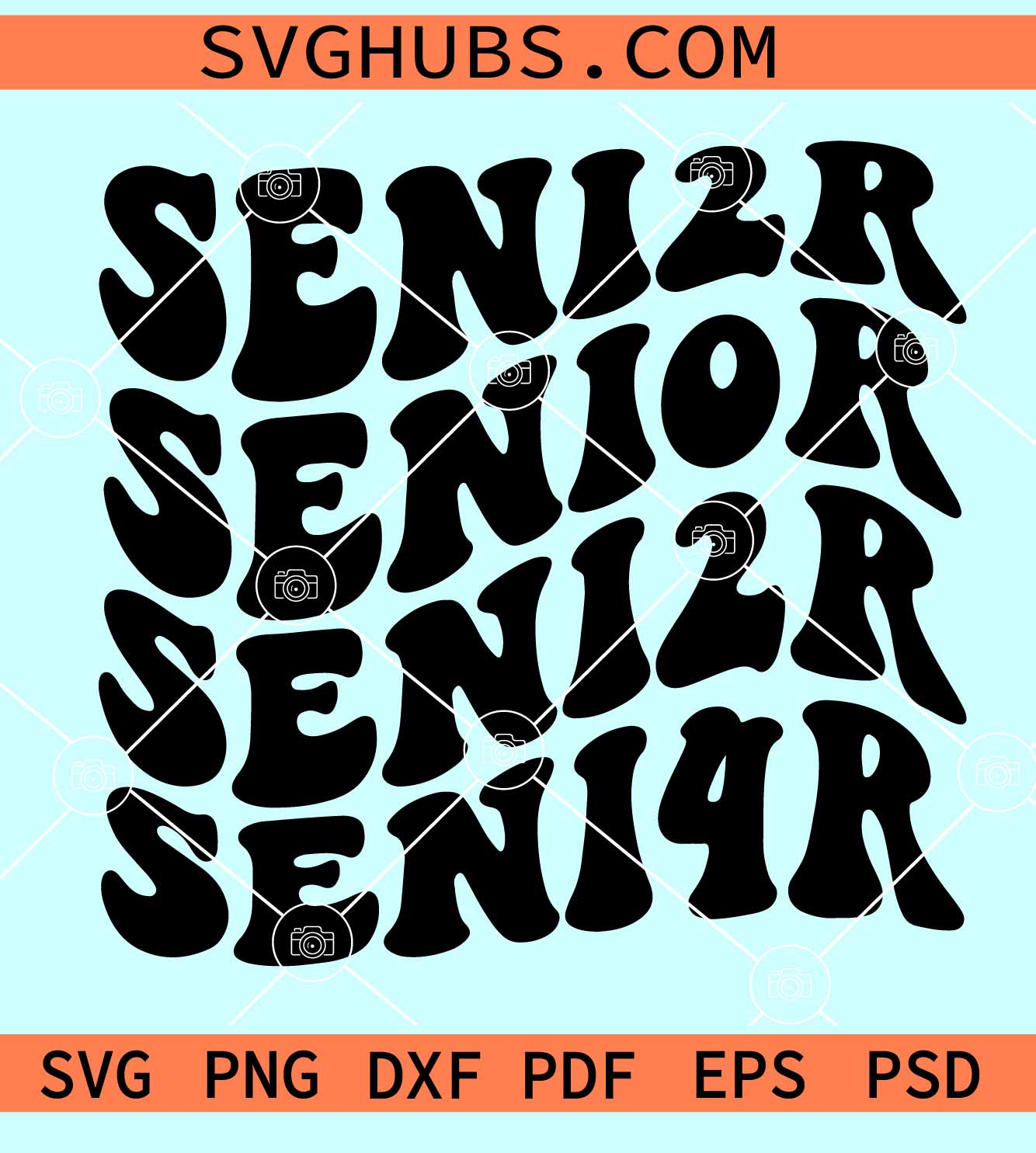 Senior 2024 Retro SVG 
