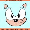 Sonic Face Head SVG, Sonic Hedgehog Svg, Sonic Face Svg, Sonic Head Svg