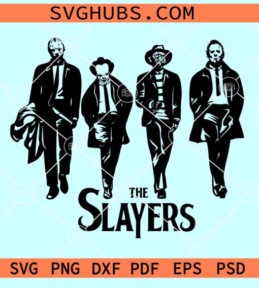 The Slayers Horror Movie Characters SVG, Halloween Friends Svg