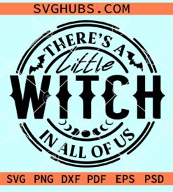 There's A Little Witch in All Of Us SVG, witch quote SVG