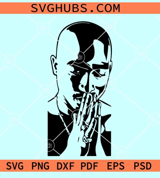 Tupac Shakur SVG, 2PAC svg, Rapper Svg, Hip Hop Svg