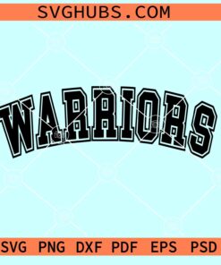 Warriors Mascot SVG, School Sprit SVG, Golden State Warriors SVG, NBA Team SVG