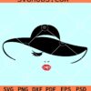 Woman with hat SVG, elegant lady svg, African American SVG