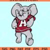 Alabama Elephant SVG, Alabama Crimson Tide elephant SVG, Alabama Crimson Tide SVG