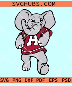 Alabama Elephant SVG, Alabama Crimson Tide elephant SVG, Alabama Crimson Tide SVG