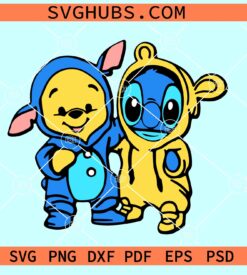 Bear and Blue Alien SVG, Blue Alien Svg, Disney Characters SVG