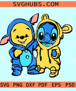 Bear and Blue Alien SVG, Blue Alien Svg, Disney Characters SVG