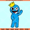 Blue character SVG, Rainbow Friends SVG, Cartoon SVG