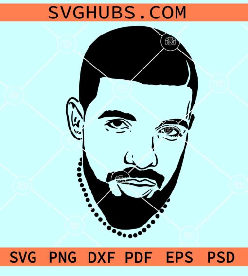 Drake SVG file, Drake silhouette, Drake musician SVG, Aubrey drake SVG