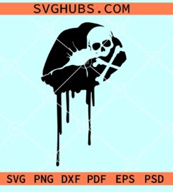 Dripping skull lips SVG, skull on lips SVG, Halloween lips SVG