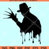 Freddy Krueger dripping SVG, Freddy Krueger SVG, Horror movies SVG