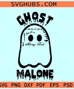 Ghost Malone Halloween SVG, Ghost Malone SVG, funny ghost SVG