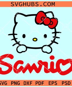 Hello Kitty Sanrio SVG, Sanrio characters SVG, Sanrio SVG, Sanrio Hello Kitty SVG