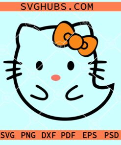 Hello Kitty ghost SVG, Hello Kitty Halloween ghost SVG, Hello Kitty Halloween SVG