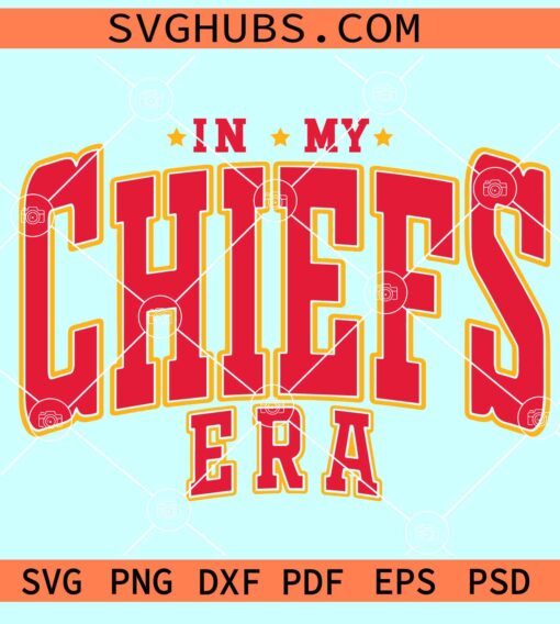 In my Chiefs Era SVG, Retro Chiefs SVG, KC chiefs SVG