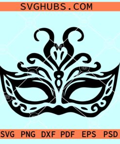 Masquerade mask SVG, carnival mask SVG, mardi gras mask SVG