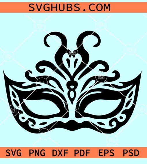 Masquerade mask SVG, carnival mask SVG, mardi gras mask SVG