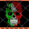 Mexican skull SVG, Calavera Mexicana con Aguila svg, Mexico Skull svg